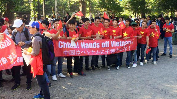 Vietnamesen aus aller Welt protestieren gegen Verletzung vietnamesischer Souveränität durch China
